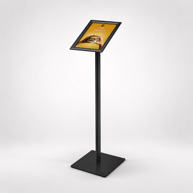 Stojak informacyjny A4 - stojak na menu i plakat z ramą